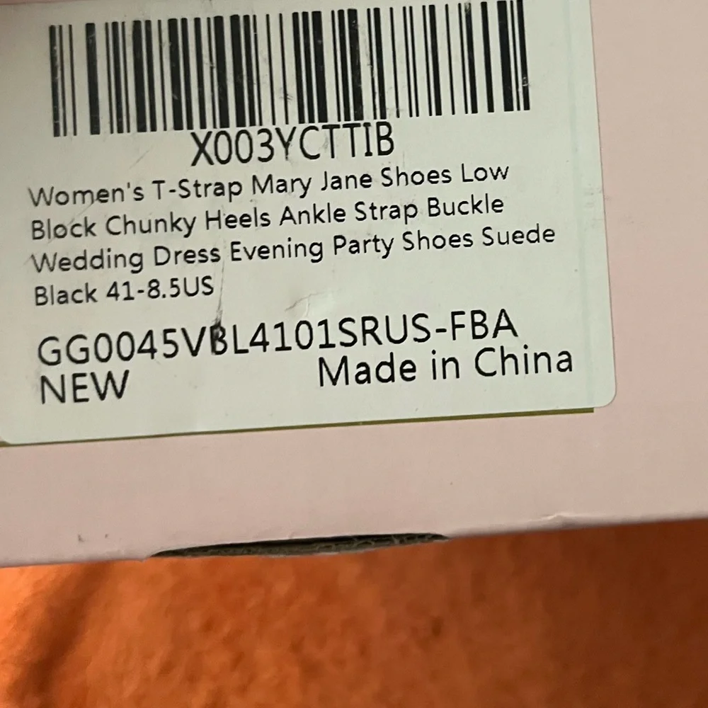 NEW Black Mary Jane Heels 8.5 / Tacones 41 - Picture 9 of 10
